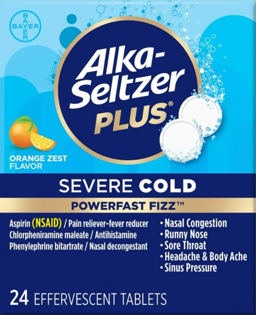 바이엘 알카셀쳐 감기 발포성 정제 24정