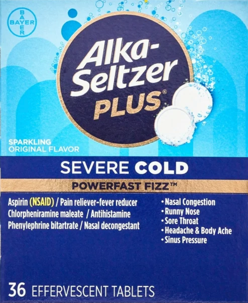 바이엘 알카셀쳐 감기 발포성 정제 36정