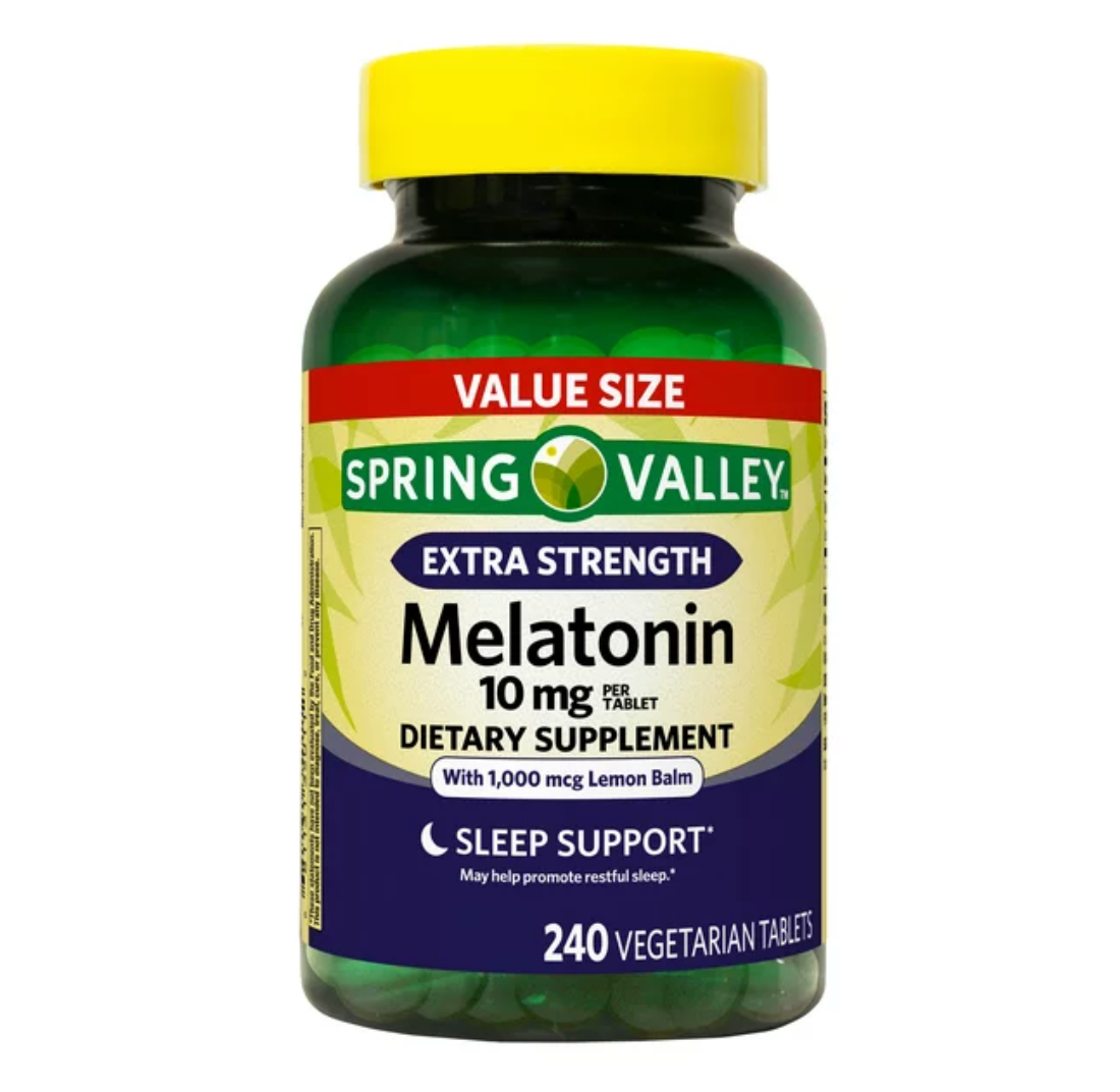 스프링밸리 약물-프리 멜라토닌 10mg 수면유도 240정