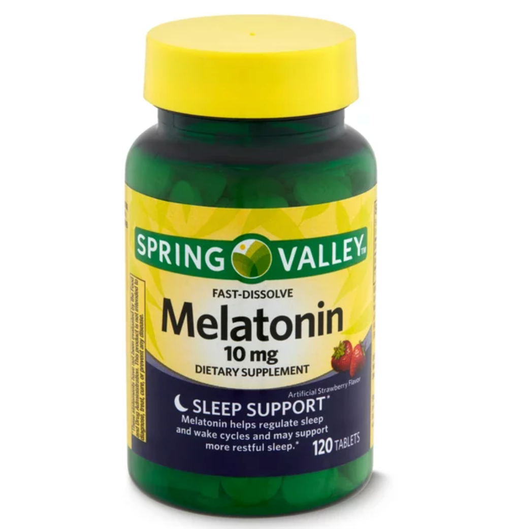 스프링밸리 약물-프리 멜라토닌 10mg 수면유도 츄어블 120정