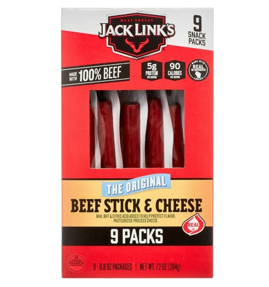 잭링크 Jack Link’s 100% 비프 오리지널 스틱 9pc (204g)
