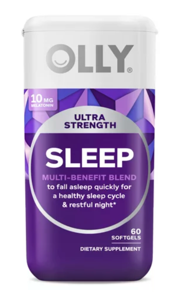 올리 슬립 약물-프리 멜라토닌 10mg + L-티아닌 수면유도 60 액정