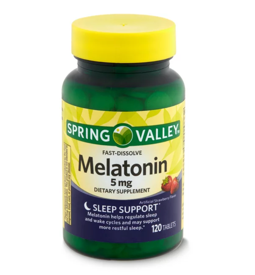 스프링밸리 약물-프리 멜라토닌 5mg 수면유도 츄어블 120정