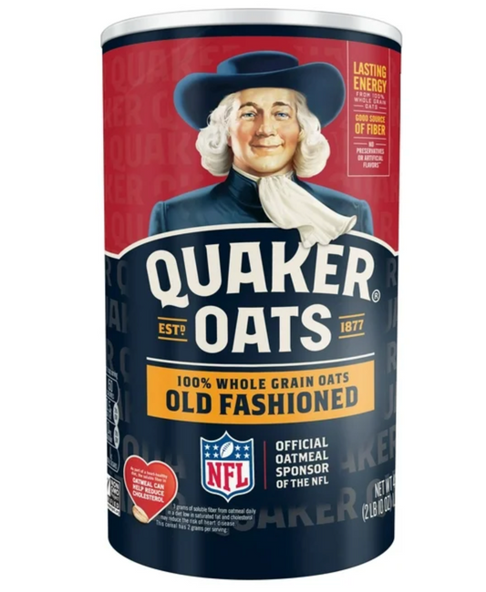 퀘이커 Quaker Non-GMO 올드 패션드 오트밀 캐니스터 1.19kg