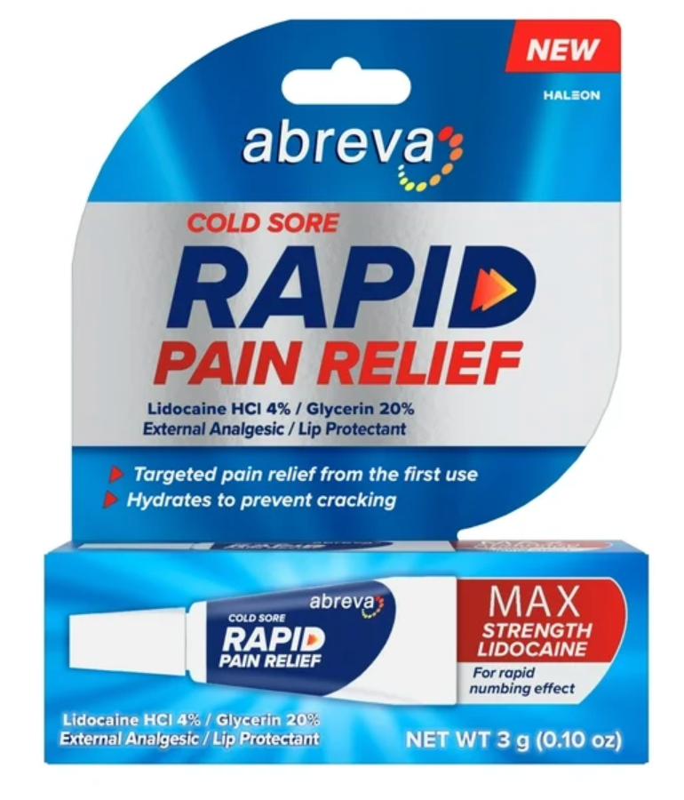 글락소스미스클라인 GSK 아브레바 콜드소어 (입술포진/헤르페스) 통증완화 크림 3g