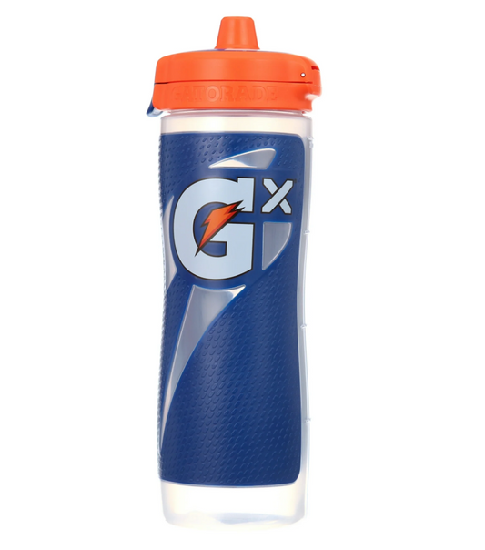 게토레이 Gatorade Gx BPA-프리 논슬립 (미끄럼방지) 스퀴즈 물병 Blue