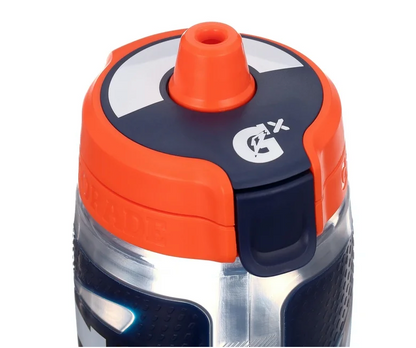 게토레이 Gatorade Gx BPA-프리 논슬립 (미끄럼방지) 스퀴즈 물병 Navy