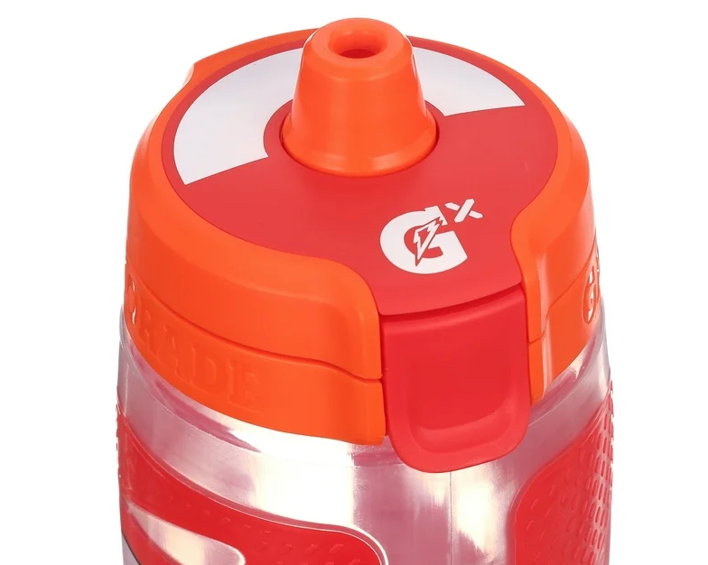 게토레이 Gatorade Gx BPA-프리 논슬립 (미끄럼방지) 스퀴즈 물병 Red