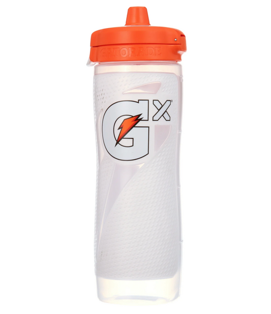 게토레이 Gatorade Gx BPA-프리 논슬립 (미끄럼방지) 스퀴즈 물병 White