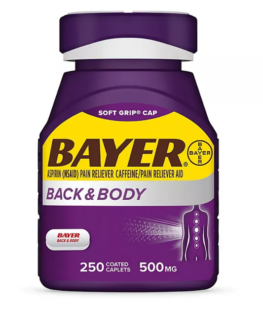 바이엘 Bayer 아스피린 500mg 요통 & 근육통 250정