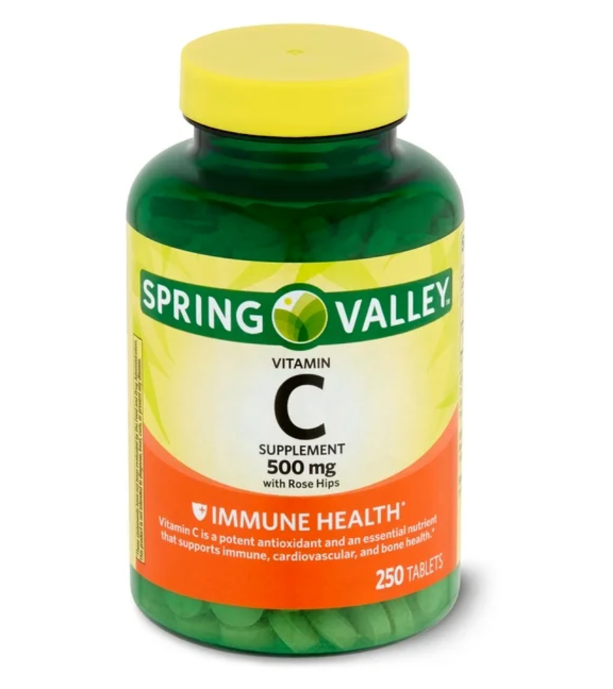 스프링밸리 비타민 C 500mg + 로즈힙 250정