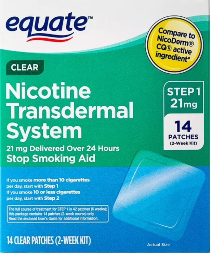 이퀘이트 스텝-1 니코틴 21mg 금연 패치 14매 *FDA 인증*