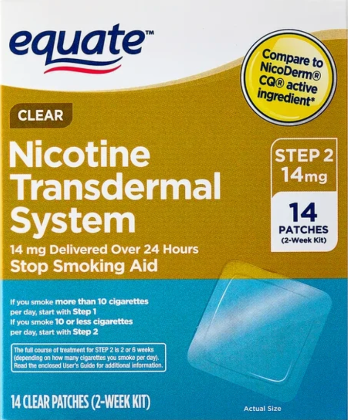 이퀘이트 스텝-2 니코틴 14mg 금연 패치 14매 *FDA 인증*