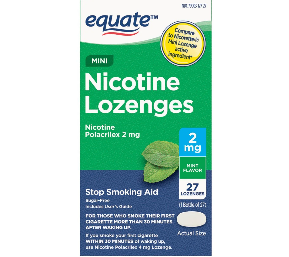 이퀘이트 니코틴 2mg 무설탕 금연 미니 로젠지 민트맛 27정 *FDA 인증*