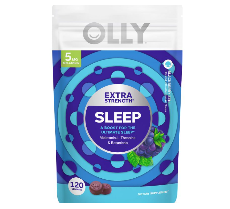 올리 Olly 슬립 엑스트라스트랭쓰 약물-프리 멜라토닌 2.5mg 수면유도 거미 120정