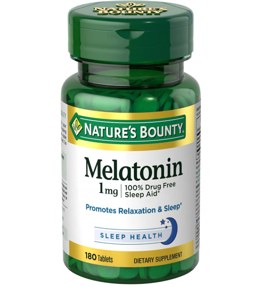 네이처스바운티 Non-GMO 약물-프리 멜라토닌 1mg 180정