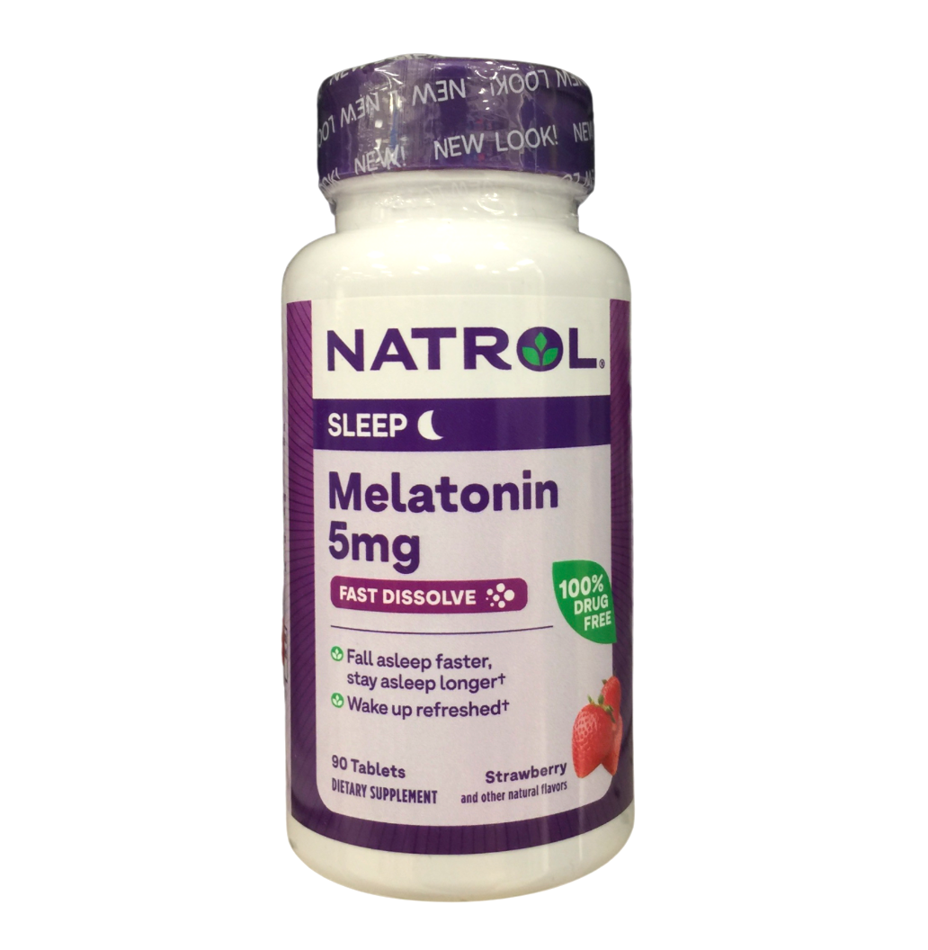 나트롤 GMO/약물-프리 멜라토닌 5mg 수면유도 츄어블 90정