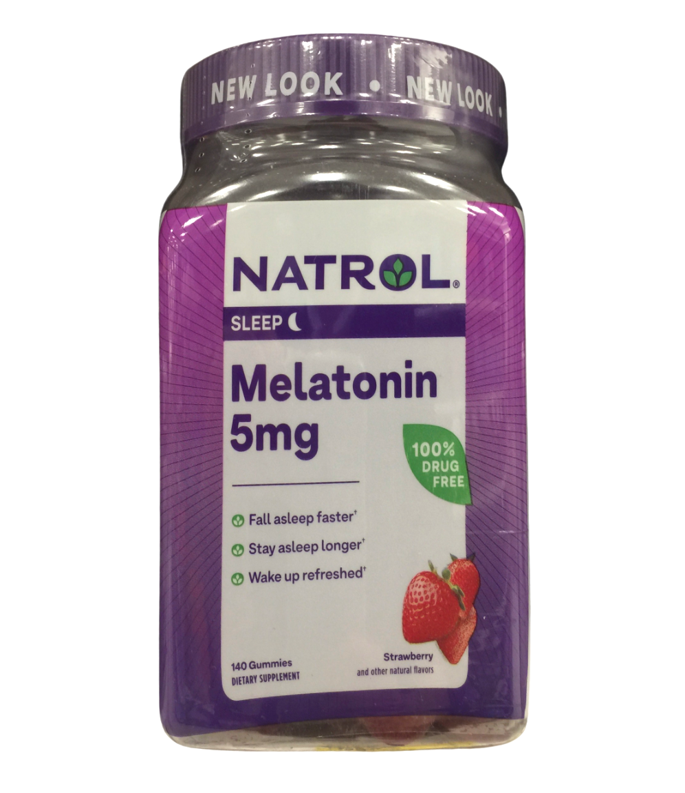 나트롤 GMO/약물-프리 멜라토닌 2.5mg 수면유도 젤라틴-프리 거미 140정