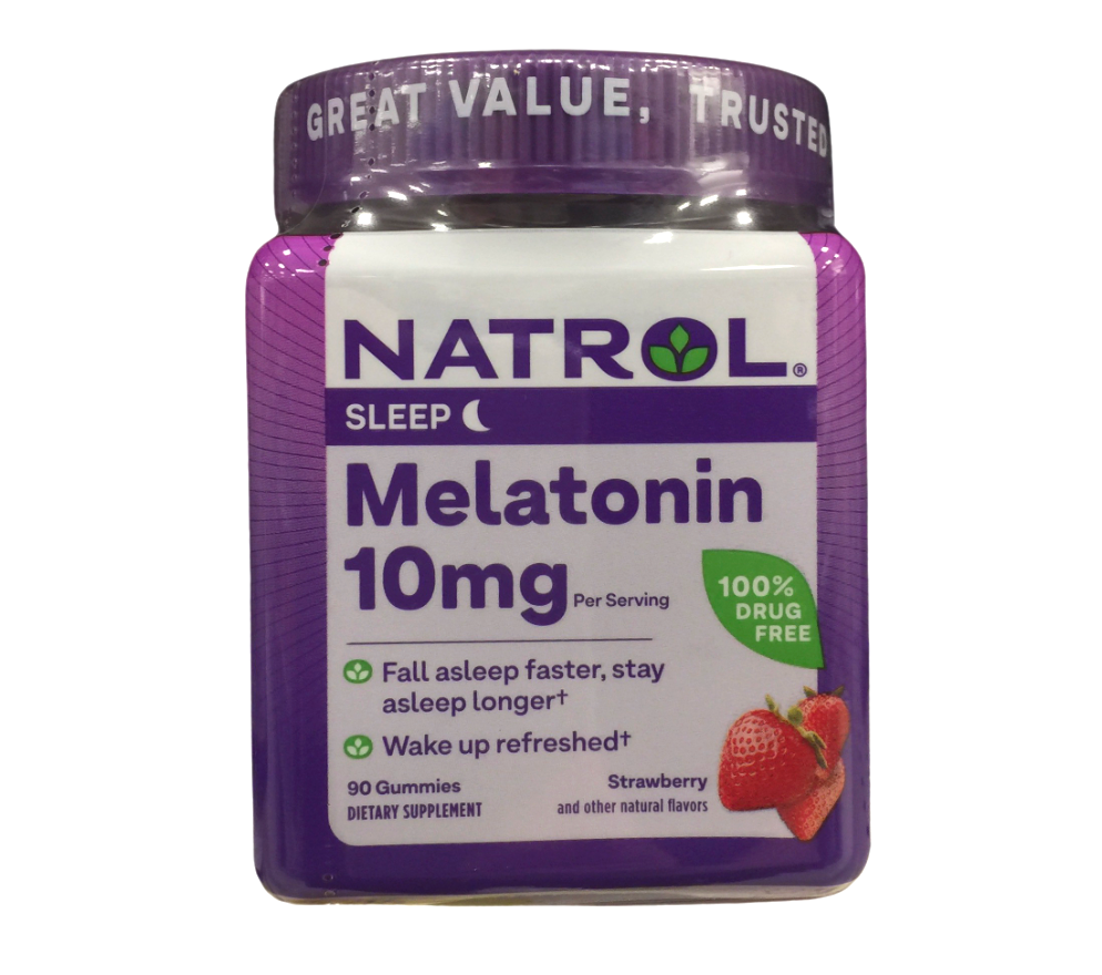 나트롤 GMO/약물-프리 멜라토닌 5mg 수면유도 젤라틴-프리 거미 90정