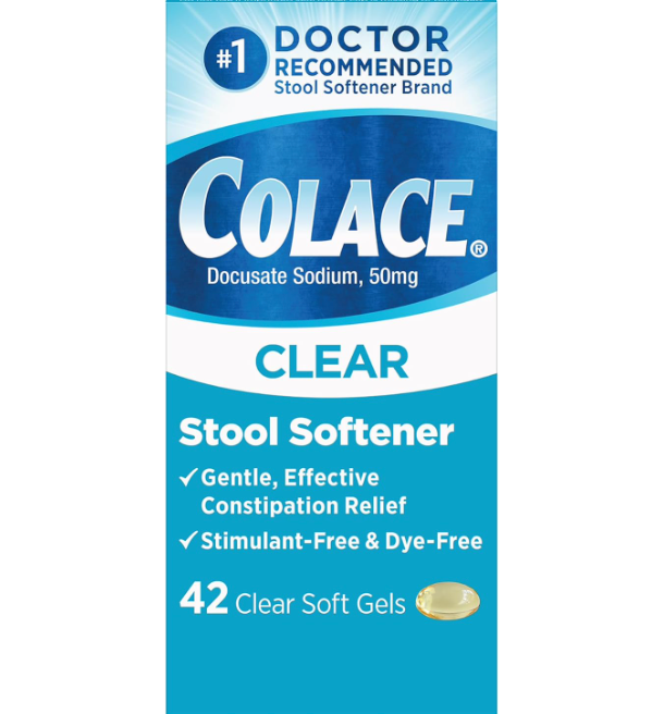 2+ 콜라스 스툴소프너 (대변연화제) 도큐세이트나트륨 50mg 클리어 무색소 소프트젤 42정