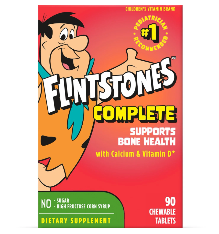 2+ 바이엘 플린트스톤 컴플릿 멀티 슈가-프리 츄어블 90정