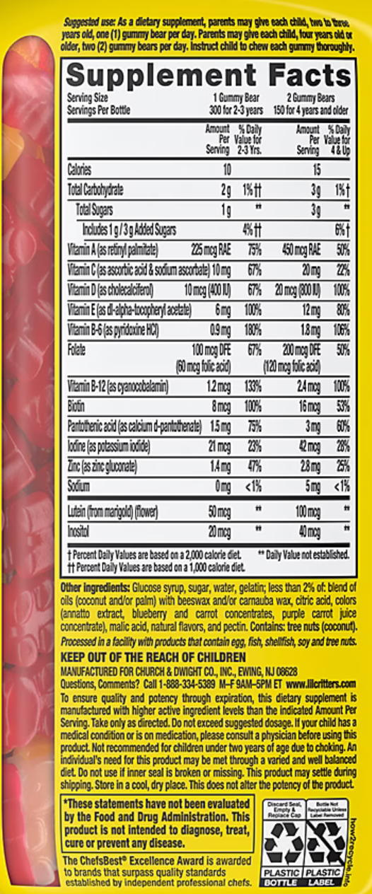 2+ 릴크리터 멀티 비타민 거미 300정