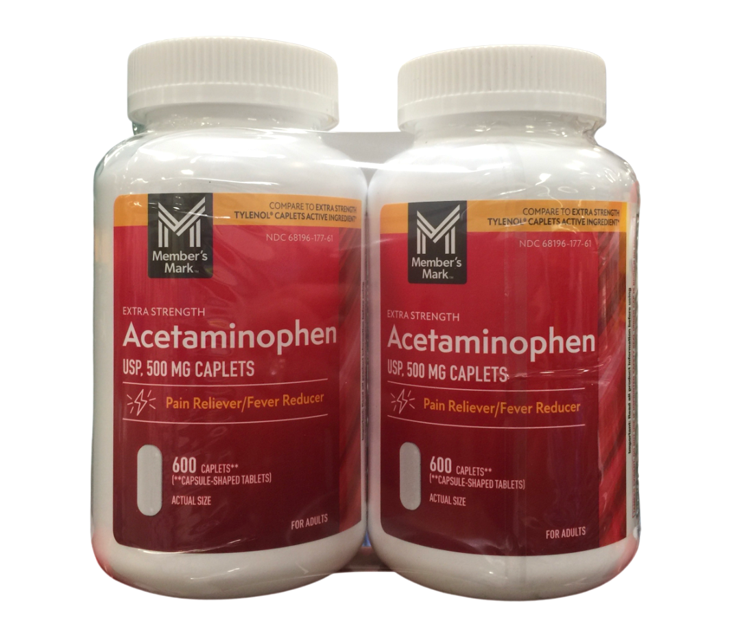 멤버스마크 아세트아미노펜 500mg 600정 2개 (1200정)