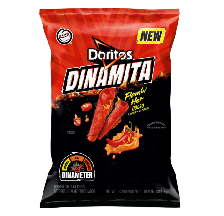 도리토스 다이나미타 플레이밍핫 롤드 토틸라 칩 304g 🌶