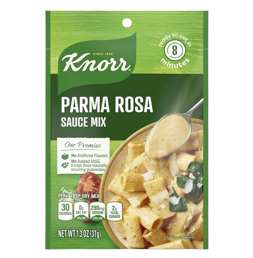 크노르 Knorr 파마 로사 크리미 스파게티 소스 믹스 37g 12팩 (444g)