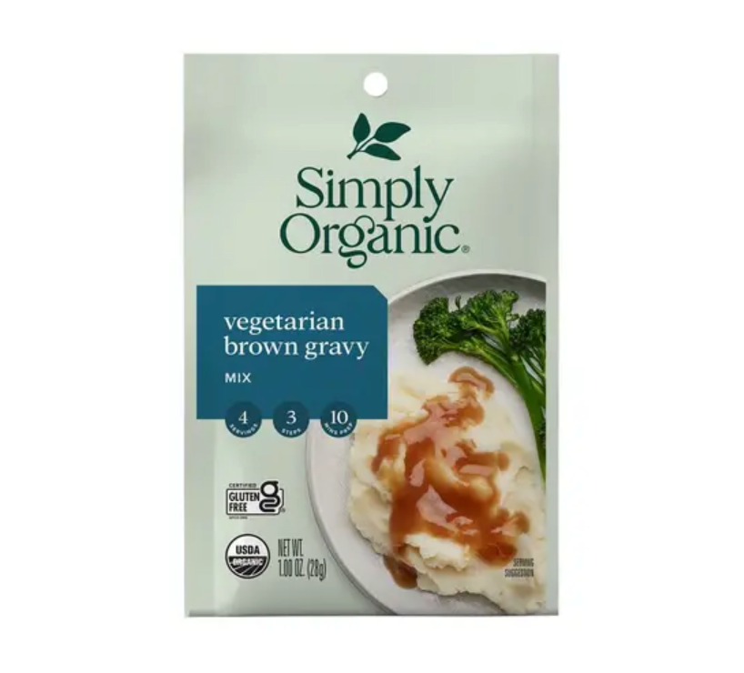 심플리 오가닉 유기농 글루텐-프리 그레이비 믹스 - 베지테리안 브라운 20g 12개