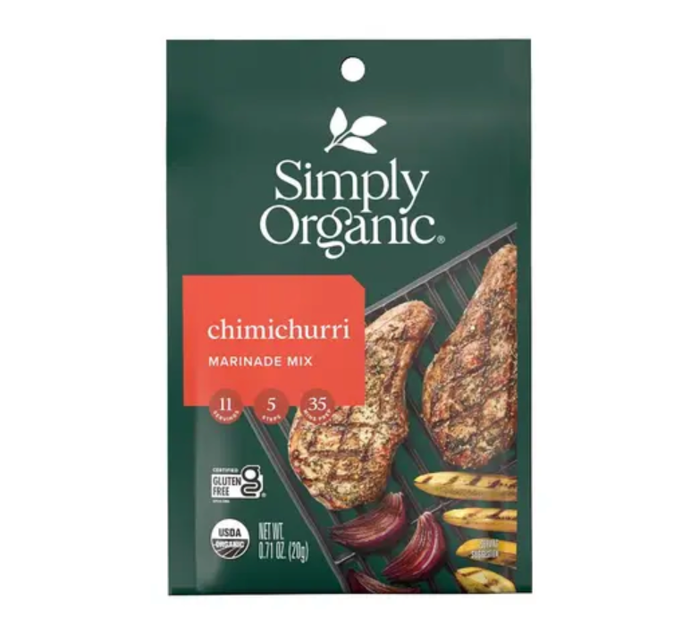 심플리 오가닉 유기농 매리네이드 (고기양념) 믹스 - 치미추리 돼지갈비 20g 12개