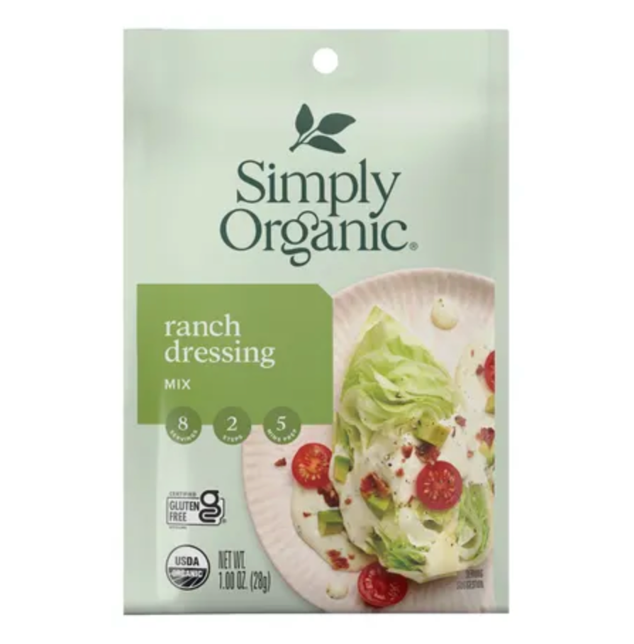 심플리 오가닉 Simply Organic 유기농 랜치 드레싱 믹스 28g 12개
