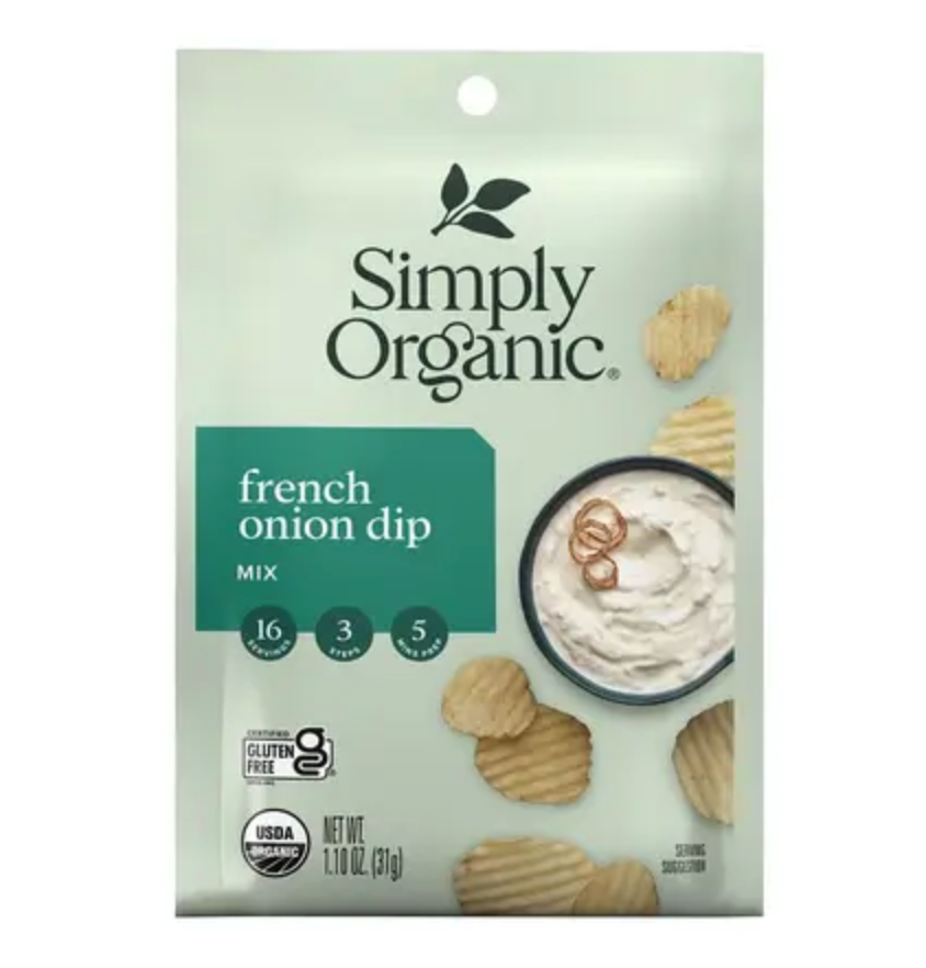 심플리 오가닉 Simply Organic 유기농 프렌치 어니언 딥 믹스 37g 12개