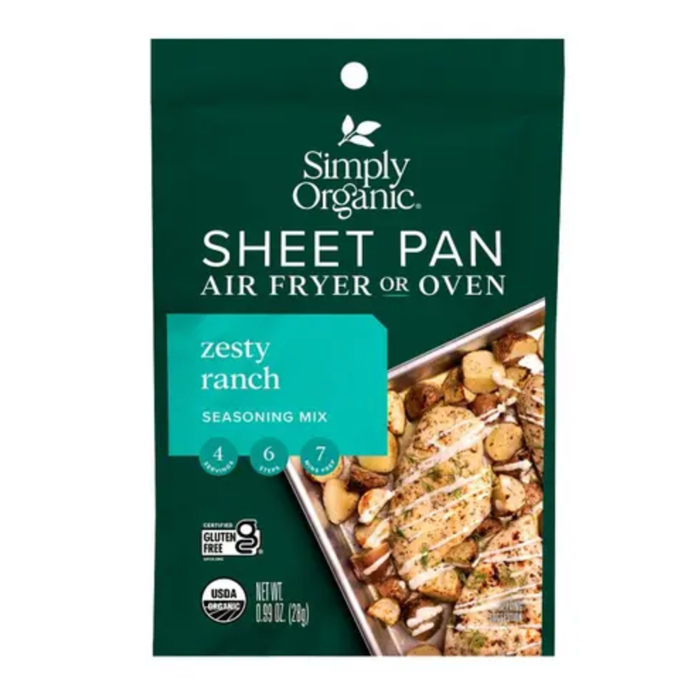 심플리오가닉 유기농 에어프라이어-오븐 시즈닝 믹스 - 랜치 28g 12개