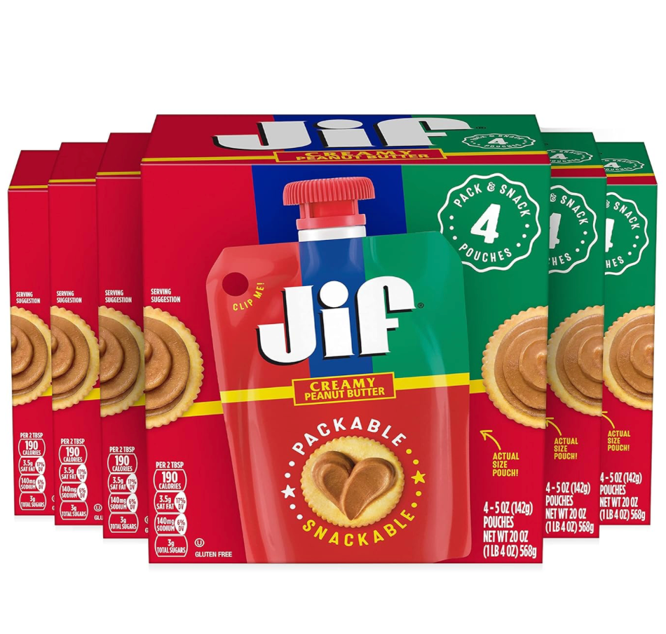 스머커 Smucker's 지프 스퀴즈 크리미 땅콩 버터 142g 24개 (3.4kg)