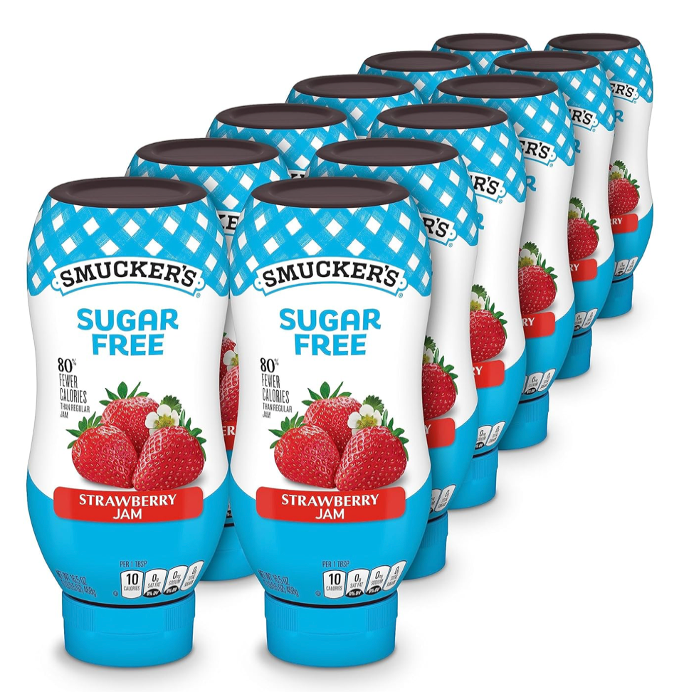 스머커 Smucker's 슈가-프리 10칼로리 딸기 스프레드 468g 10개 (4.68kg)