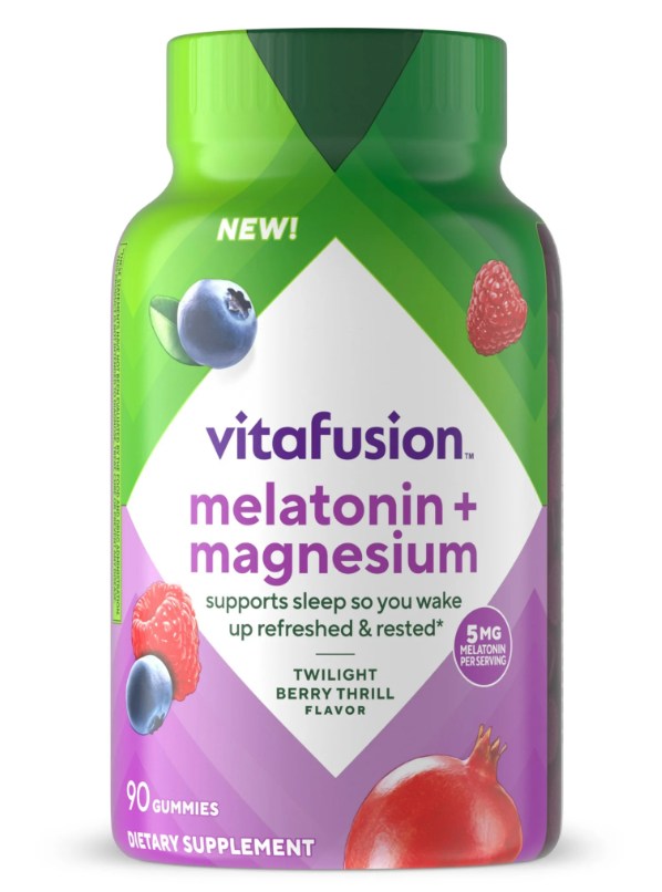 비타퓨전 약물-프리 멜라토닌 2.5mg + 마그네슘 수면유도 거미 90정