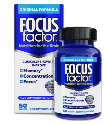 포커스팩터 기억력•집중력•주의력 향상 + 멀티비타민 60정