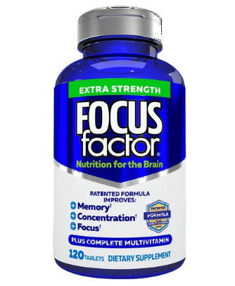 포커스팩터 기억력•집중력•주의력 향상 + 멀티비타민 엑스트라 스트랭쓰 120정