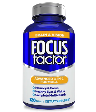 포커스팩터 기억력•집중력•주의력 + 시력 향상 120정