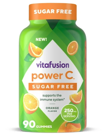 비타퓨전 비타민 C 125mg 슈가-프리 거미 90정