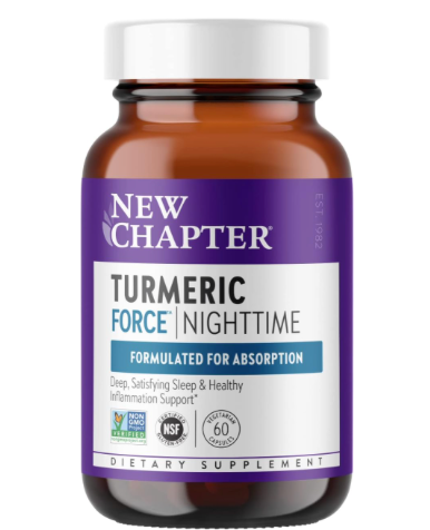 뉴챕터 Non-GMO 약물/멜라토닌-프리 튜머릭 + 슬립에이드 (수면보조제) 60정