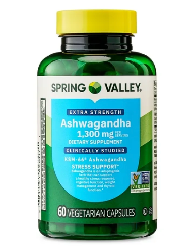 스프링밸리 Non-GMO KSM-66® 애쉬와간다 60정