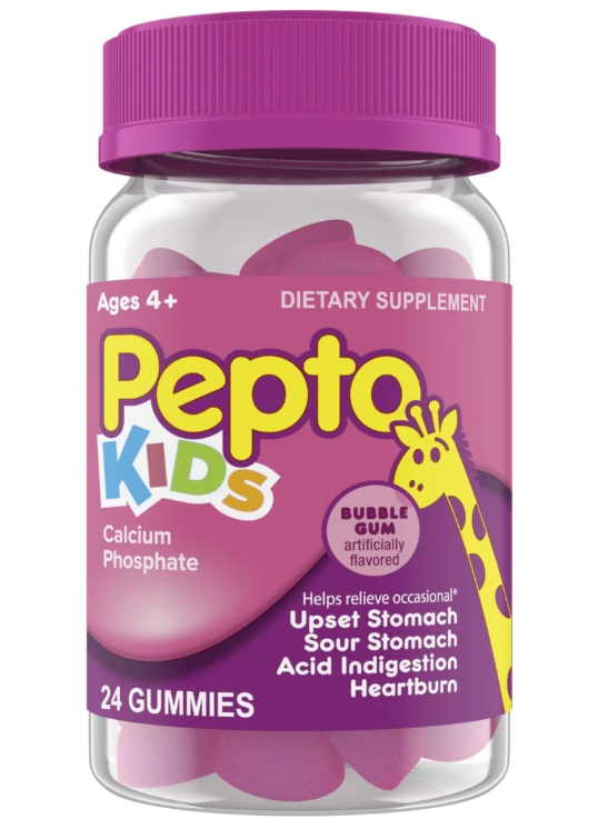 4+ P&G 펩토 비스몰 키즈 속쓰림•소화불량•복통 거미 24정