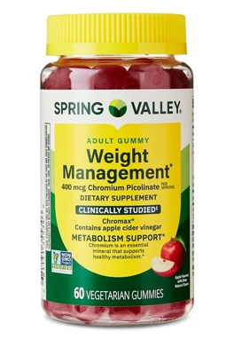 스프링밸리 Non-GMO 체중관리 & 신진대사 지원 젤라틴-프리 거미 60정