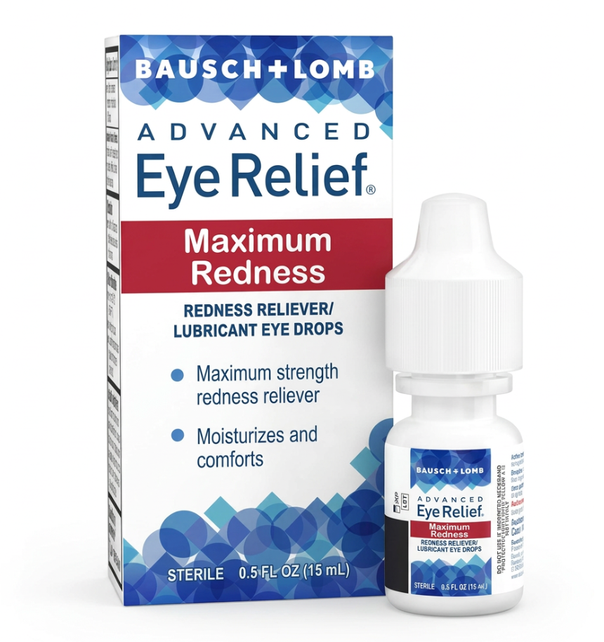 바슈롬 어드밴스드 아이 릴리프 맥시멈 레드니스 충혈완화 점안액 15ml 2병 (30ml)