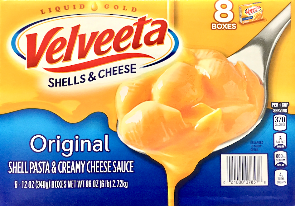 크래프트 Kraft 벨비타 쉘 맥앤치즈 340g 8팩 (2.72kg)