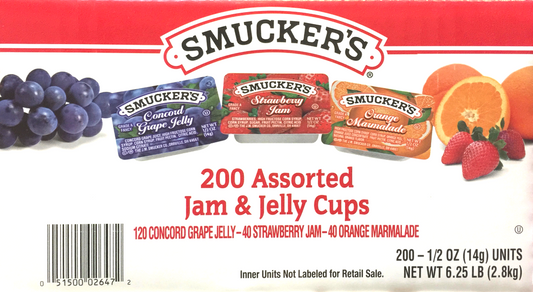 스머커 Smucker's 스프레드 싱글 14g 3가지맛 200pc (2.8kg)