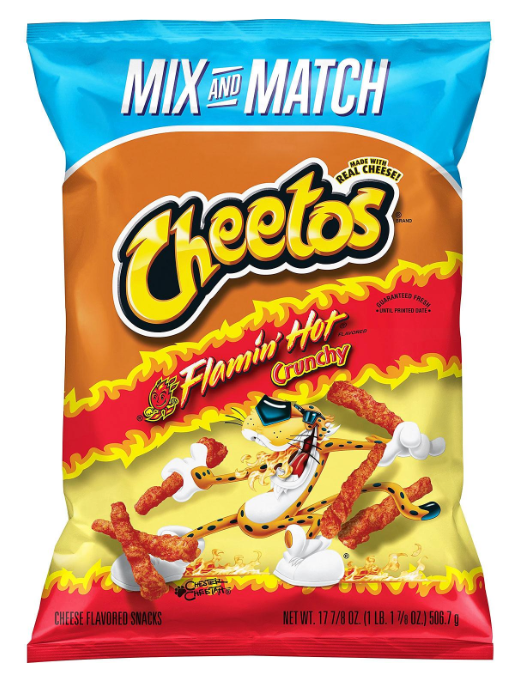 프리토레이 FritoLay 치토스 글루텐-프리 플레이밍핫 치즈 크런치 492g 2개 (984g) 🌶