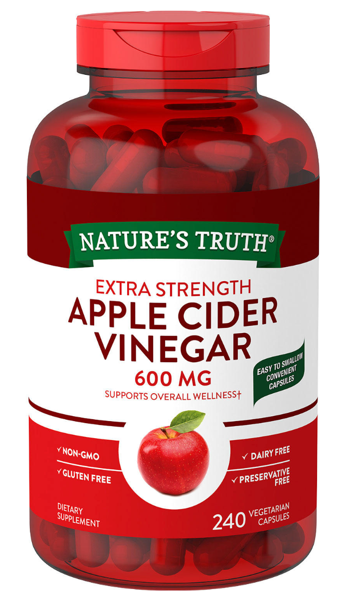 네이처스트루스 Non-GMO 애플 사이다 식초 600mg 240정